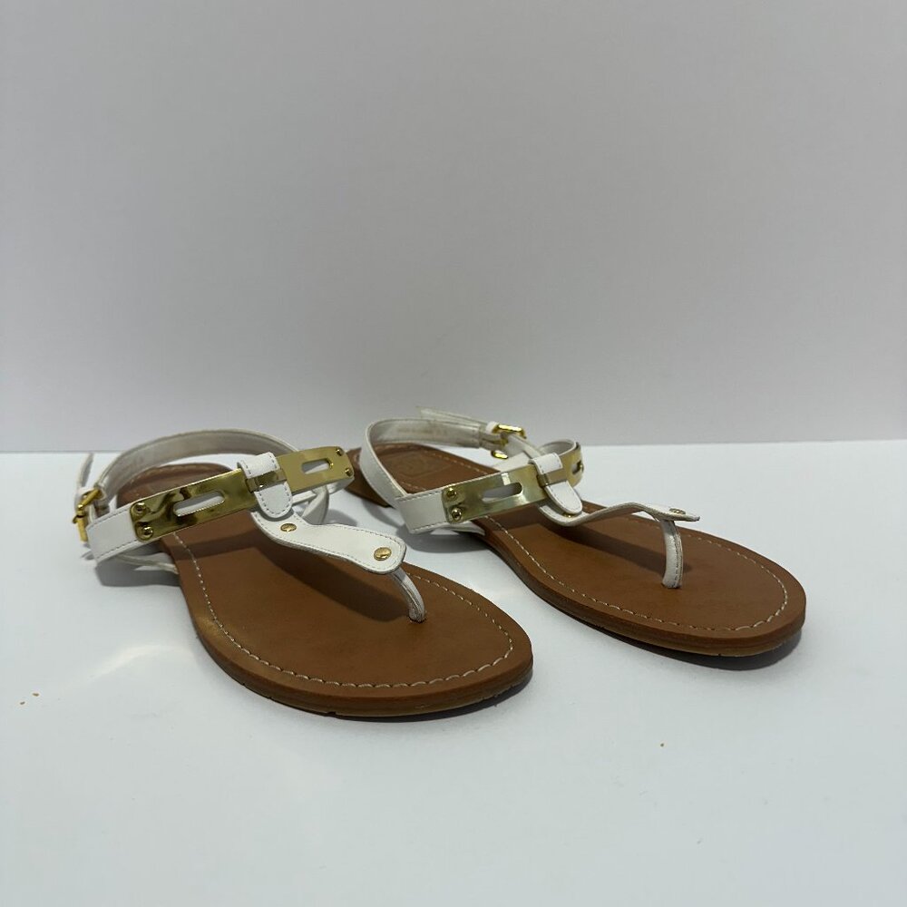 DOLCE VITA Slide On White Comfy Sandals; Size: 8; Good Condition